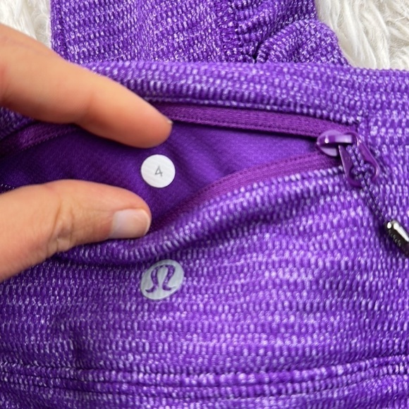 Lululemon Speed Tight Rulu Heathered Herringbone Tender Violet - Picture 6 of 6
